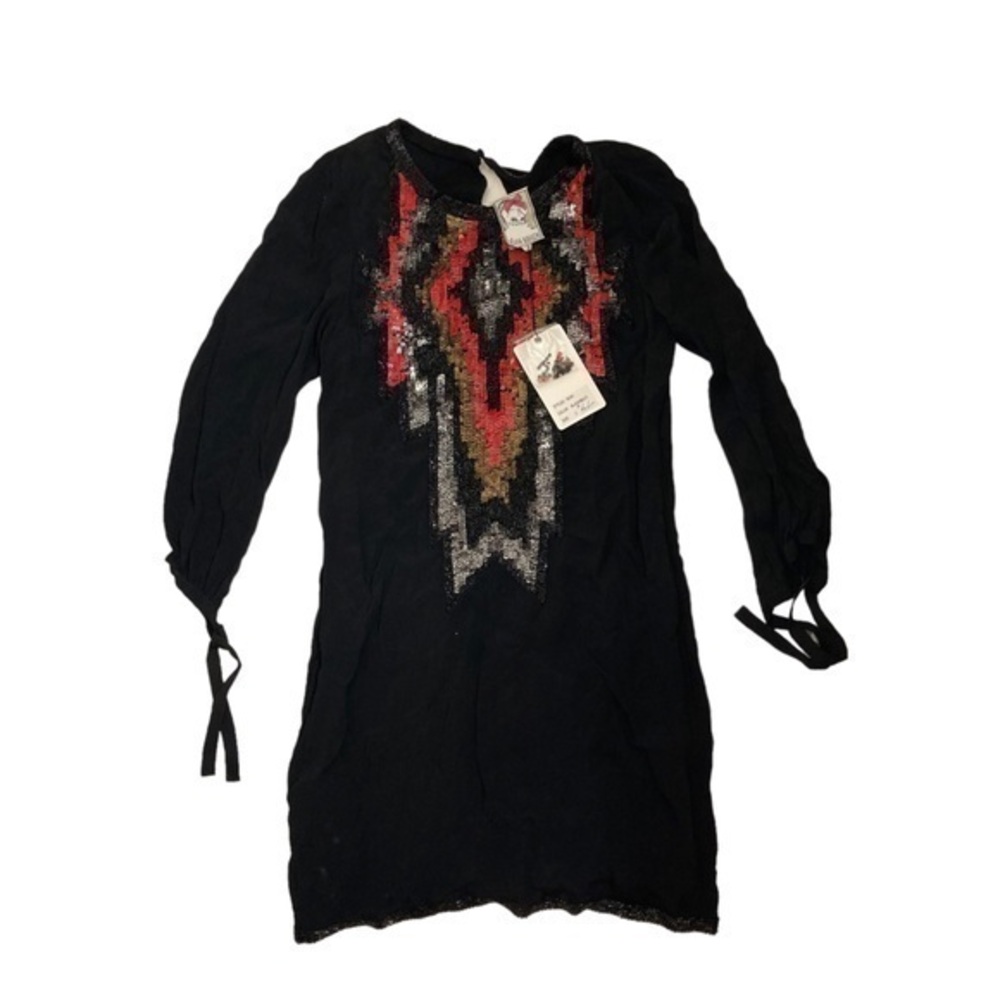 Yoana baraschi black sequined mini dress